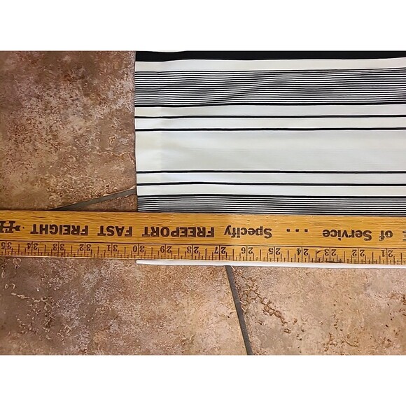 ZARA TRAFALUC Black + White Striped Full-Length Pants Small - Picture 10 of 14